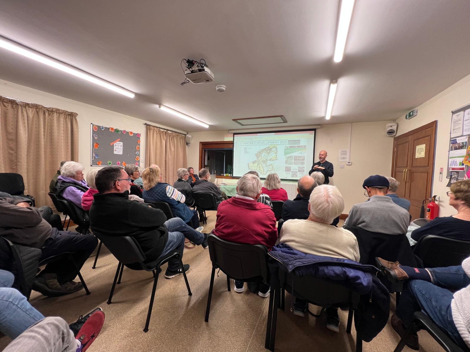 Presentation to group in the Cowtons